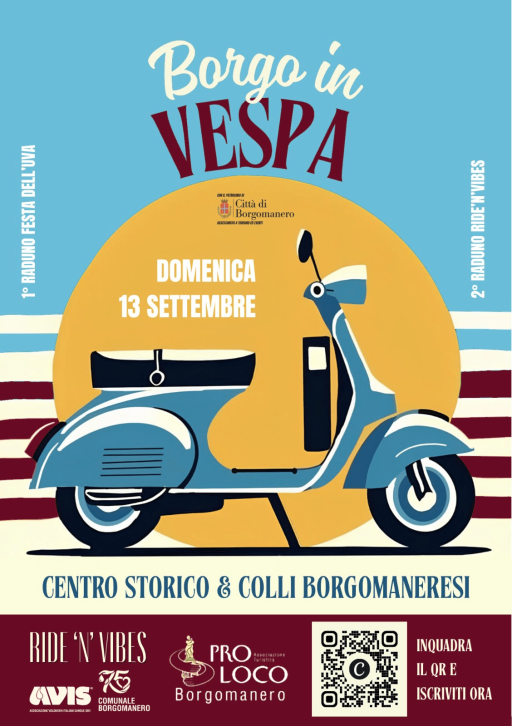 Borgo in Vespa: il Raduno tra le Colline di&nbsp;Borgomanero